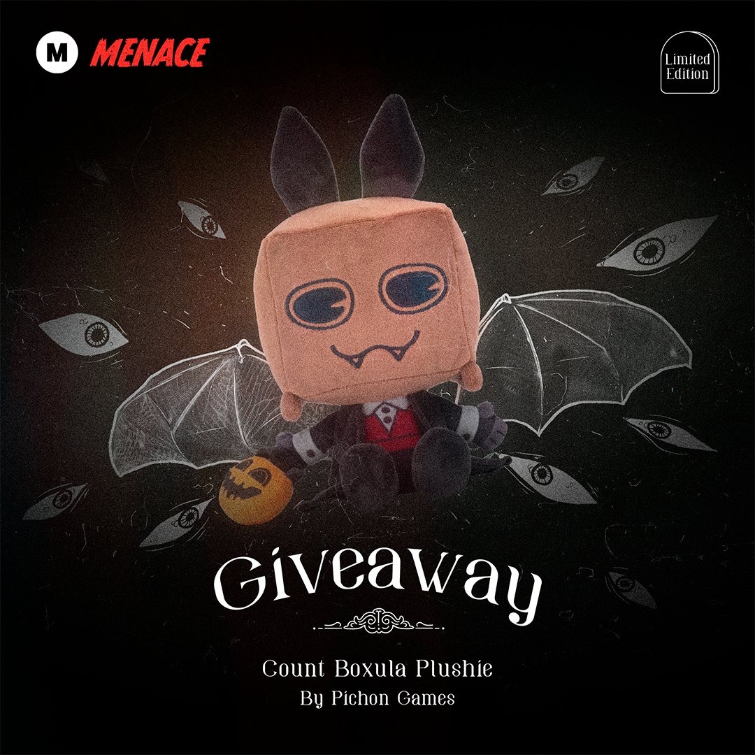 MUAHAHAHA, it’s giveaway time! We’re giving you the chance to win 1 of 2 Count Boxula Plushies!

How to enter? Simple.
- Follow @makeship and <a href="/pichongames/">The Bunny Graveyard</a>
- Like and Retweet this post

Giveaway ends September 30th! 📦🦇