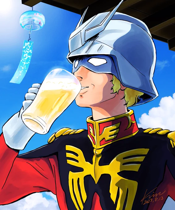 カンパーイぐびぐび#シャア・アズナブル誕生日 