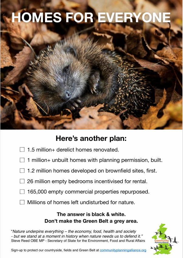 RosieP4's tweet photo. Not only that, Labour's target is actually 1.85 PLUS new towns.
How about another approach to providing homes for humans and protecting homes of animals?
#HomesForEveryone https://t.co/o8z8VUJwoU
