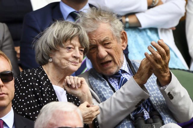 lorimeganxo's tweet photo. ian mckellen and judi dench are going to be devastated and that makes me even sadder 🥺. we’re losing legends. 

rip maggie smith 🤍 https://t.co/Jm8xALqRqJ