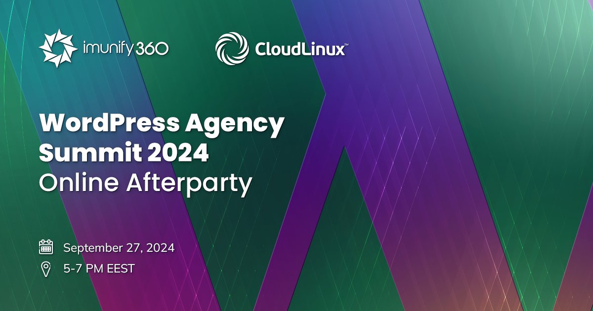 imunify360's tweet image. 📢 We’re Live at the WordPress Agency Summit 2024 👩💻
Join us for an in-depth look at optimizing and securing your WordPress sites ✅
#WordPress #WebSecurity #SpeedOptimization #OnlineSummit