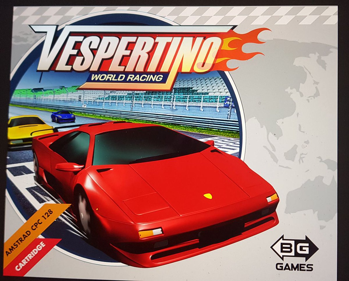 BATMAN_GROUP's tweet image. VESPERTINO WORLD RACING. Primeras aproximaciones de diseño para logo y portada.