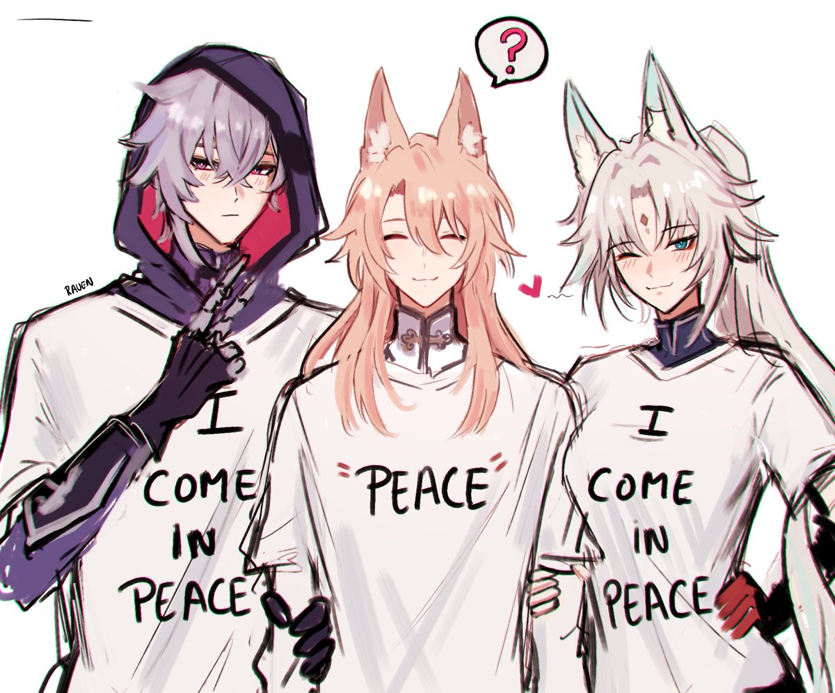 Ya que el pobre Jiaoqiu esta ciego no sabe que lleva puesto xdxd

#honkaistarail #Jiaoqiu #Moze #Feixiao #hsr