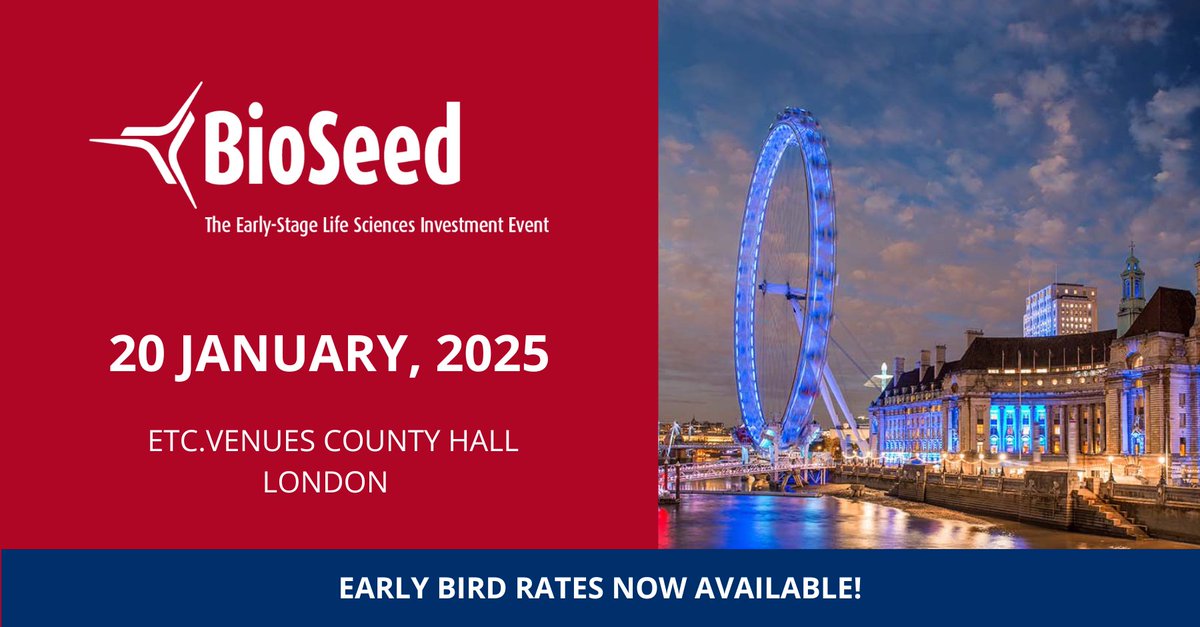 #BioSeed 2025 is now open for booking! 

OBN’s fast-paced pitching event for innovative early-stage life sciences companies seeking seed funding, to showcase to an audience of active life sciences investors. 

Early bird rates available until 1 November! obn.glueup.com/event/bioseed-…