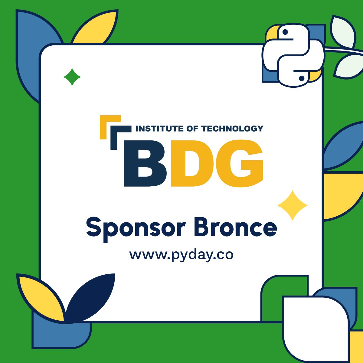 pythoncali's tweet image. Queremos agradecerle a BDG Institute of Technology por apoyar nuestro evento con 1 beca para su Bootcamp de Data Analytics. La beca será rifada entre los asistentes del evento el 19 de Octubre e iniciará los primeros días de noviembre. Registro: buff.ly/3ZHklj9