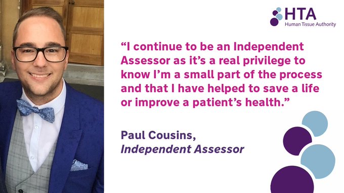 Discover how Independent Assessors like <a href="/PaulC261NHS/">Paul Cousins</a> play a vital role in the process of living organ donation.

Meet Paul Cousins, an Independent Assessor: ow.ly/lTFo50TvbPP

#OrganDonationWeek