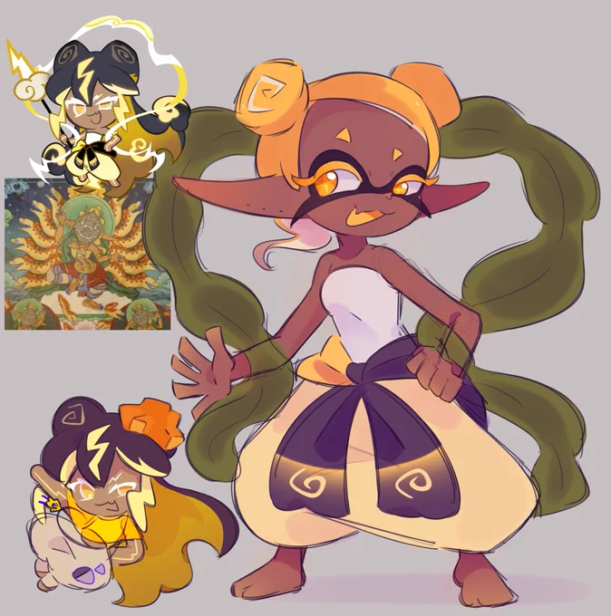 always thought their outfits look similar idk #splatoon #cookierun