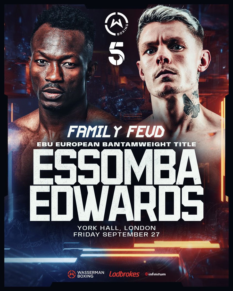 Great matchup tonight, never seen two brothers in opposite corners but Sunny and Charlie Edwards are different 😤<a href="/channel5_tv/">Channel 5</a> from 10pm 👀 <a href="/WassermanBoxing/">Wasserman Boxing</a>