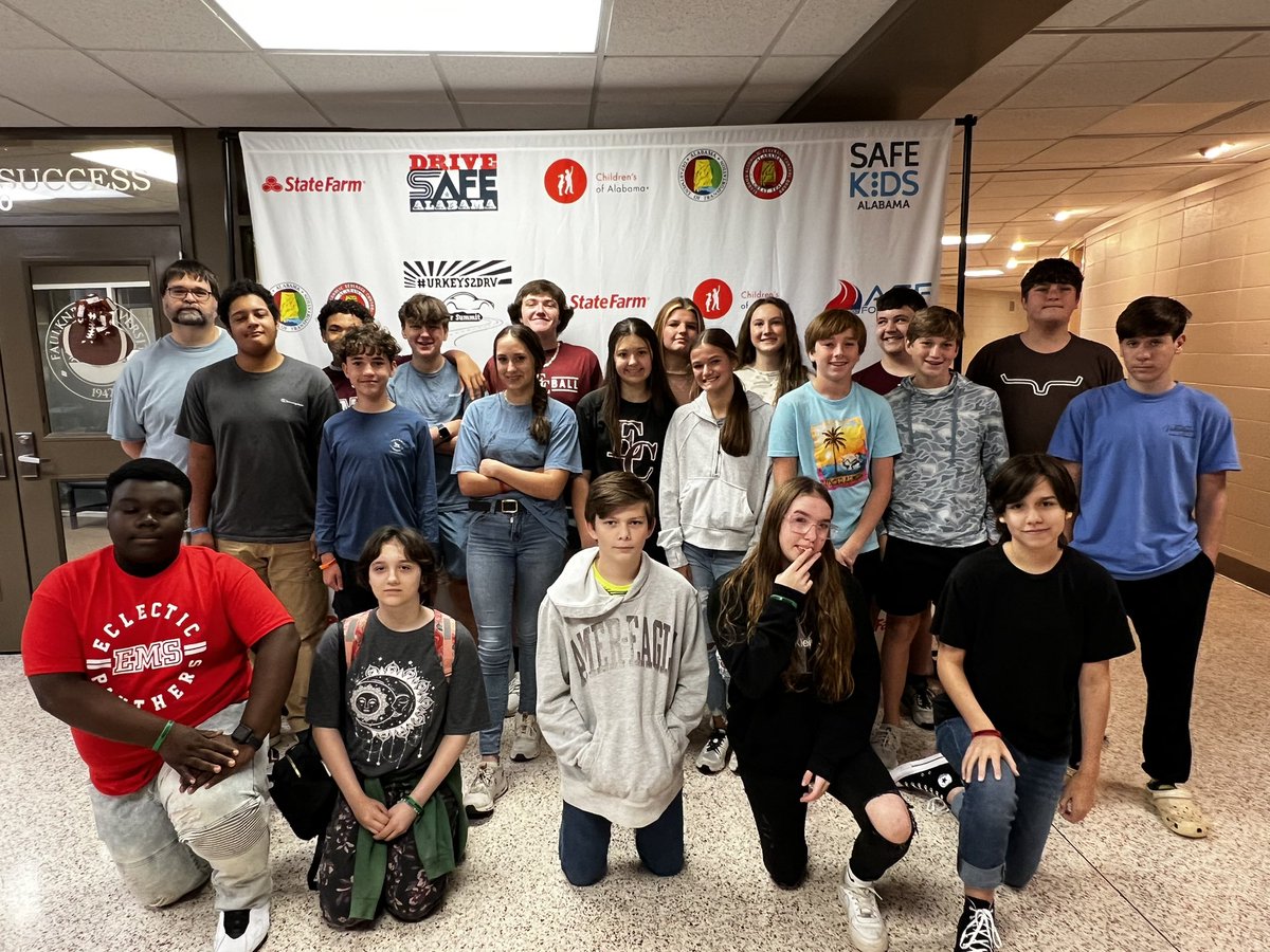 UrKeys2Drv's tweet photo. You’re never too young to learn about safety behind the wheel. Eclectic Middle School is in the house! https://t.co/Hg1tNS3V60