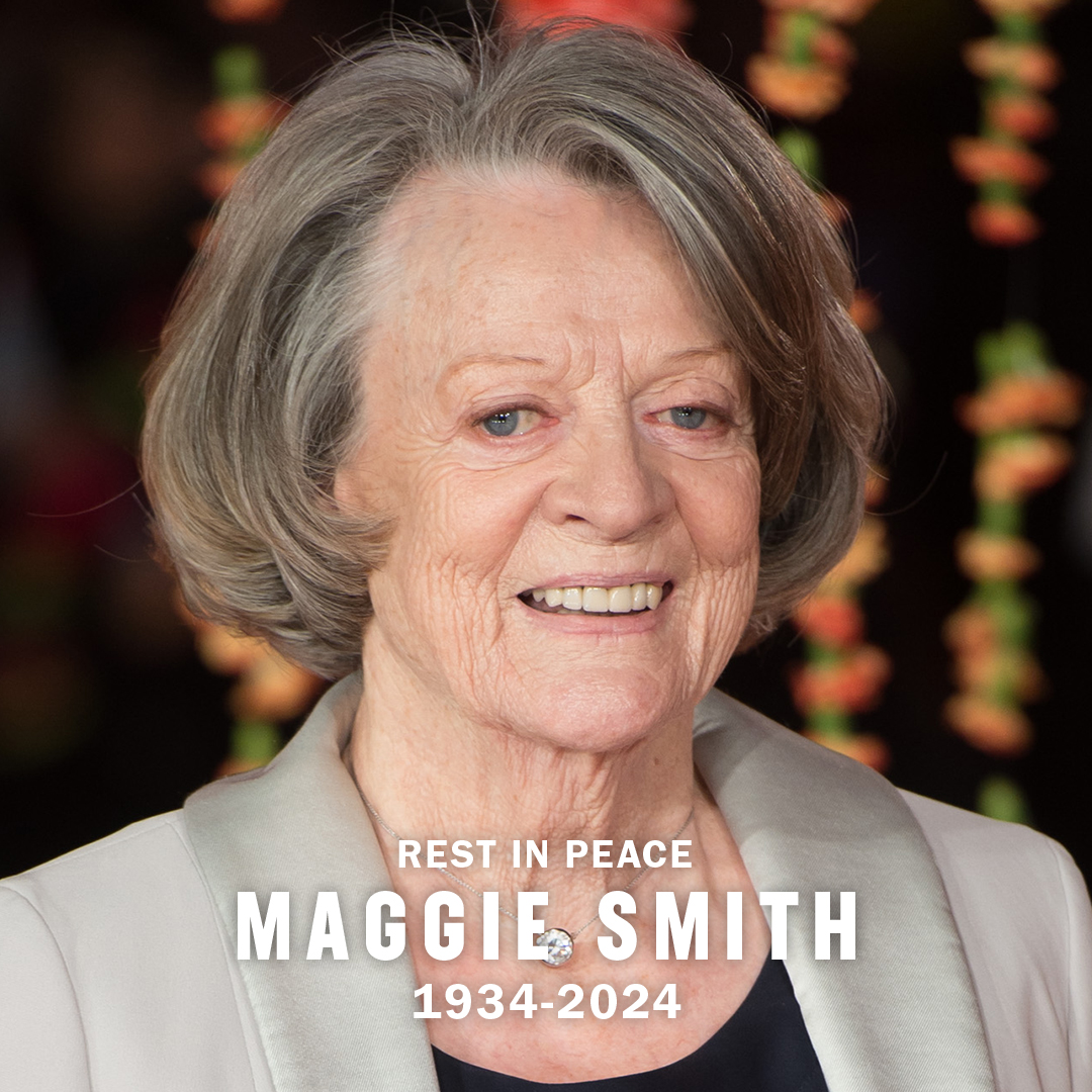 RottenTomatoes's tweet photo. Dame Maggie Smith, Oscar-winning actress best known for her roles in Harry Potter and Downton Abbey, has sadly passed away.

Rest in peace. https://t.co/SkS98ic2T0