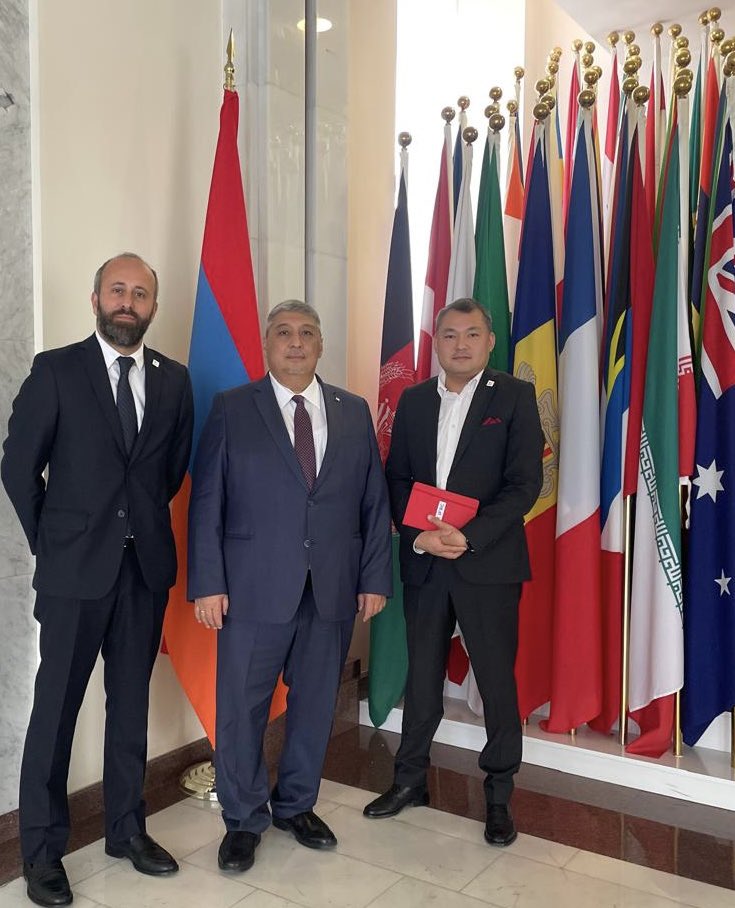 Dr. Davron Mukhamadiev (@davronmukhammad) on Twitter photo It was great to meet with <a href="/MFAofArmenia/">MFA of Armenia🇦🇲</a> to introduce <a href="/baialinov/">Azamat Baialinov</a> - new Head of <a href="/IFRC/">IFRC</a> Country Office in Armenia 🇦🇲 and express our appreciation for fruitful cooperation in timely delivery of our assistance to displaced and other vulnerable people. It was great to meet with <a href="/MFAofArmenia/">MFA of Armenia🇦🇲</a> to introduce <a href="/baialinov/">Azamat Baialinov</a> - new Head of <a href="/IFRC/">IFRC</a> Country Office in Armenia 🇦🇲 and express our appreciation for fruitful cooperation in timely delivery of our assistance to displaced and other vulnerable people.