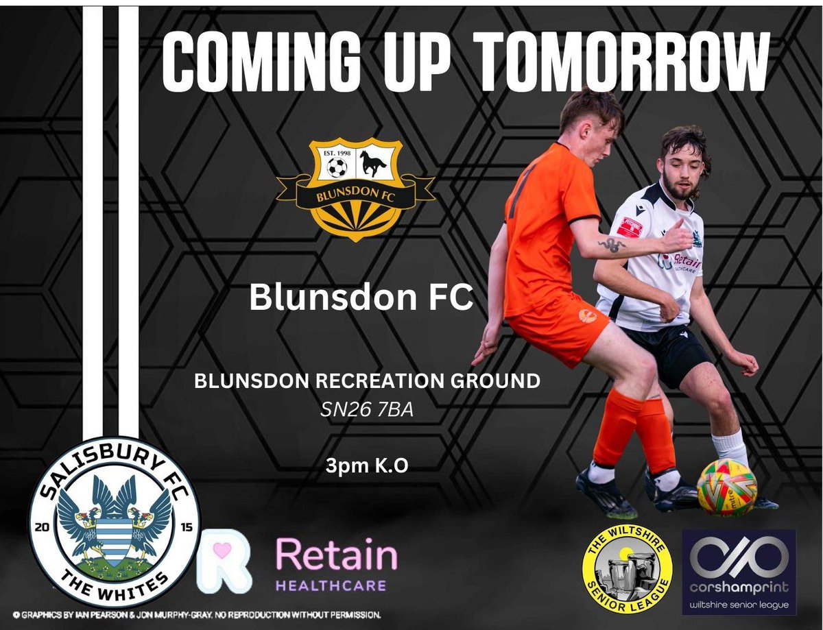 SalisburyFC_Development (@salisburyfc_dev) on Twitter photo Tomorrow, we're heading to <a href="/BlunnyFC/">Blunsdon FC</a>. Last weekend, we put in a great performance against the league leaders but didn't get the result we wanted.
Tomorrow we will be aiming to convert our form into points. This however has always been a challenging place for us. Tomorrow, we're heading to <a href="/BlunnyFC/">Blunsdon FC</a>. Last weekend, we put in a great performance against the league leaders but didn't get the result we wanted.
Tomorrow we will be aiming to convert our form into points. This however has always been a challenging place for us.