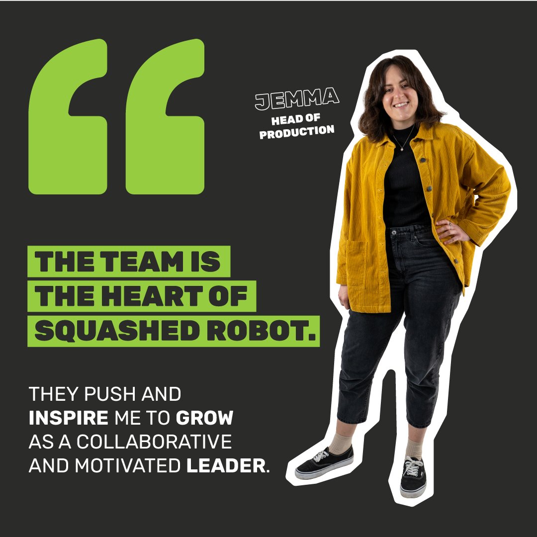 After settling into her Head of Production role, we caught up with Jemma to see how things were going and she had some oh-so flattering words to say about the team! 🤩