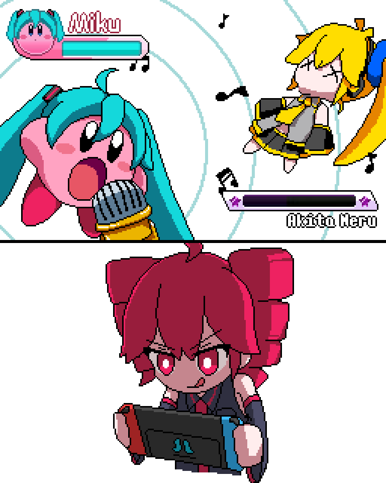 atena_fumei's tweet photo. vocaloid x kirby
ボカロ×カービィ https://t.co/UQzYyoJSdt
