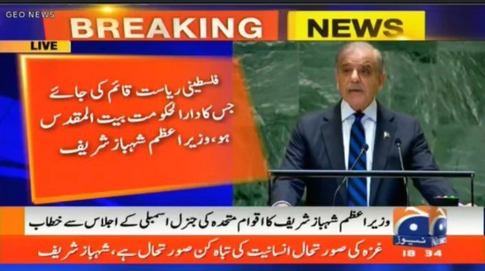 یہ اصولی موقف کہ فلسطین کی آزاد ریاست ہو اور بیت المقدس اس کا مرکز ہو 
یہی بات اگر نیازی نے کہی ہوتی تو یوتھیے اب تک ناچ ناچ کر دھرتی ہلا چکے ہوتے 
ریاست پاکستان کا شکریہ کہ مسلمانوں کی ترجمانی انٹرنیشنل فورم پر کی اس وقت مظلوم فلسطینیوں کی اتنی مدد بھی بہت ہے