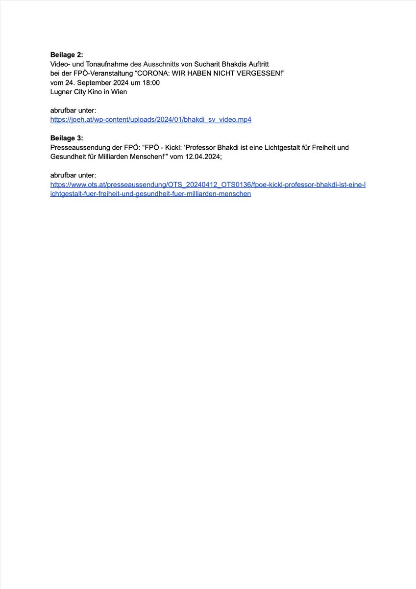 Jüdische österreichische Hochschüler:innen (@joehwien) on Twitter photo Anzeige wegen Verbotsgesetz: Nach Holocaustverharmlosung beim FPÖ-Coronaevent am Dienstagabend, haben wir heute mit Jurist <a href="/Bini_Guttmann/">Bini Guttmann</a> eine Sachverhaltsdarstellung mit Forderung zur Strafanzeige gegen die #FPÖ und Sucharit #Bhakdi bei der Staatsanwaltschaft Wien eingereicht. Anzeige wegen Verbotsgesetz: Nach Holocaustverharmlosung beim FPÖ-Coronaevent am Dienstagabend, haben wir heute mit Jurist <a href="/Bini_Guttmann/">Bini Guttmann</a> eine Sachverhaltsdarstellung mit Forderung zur Strafanzeige gegen die #FPÖ und Sucharit #Bhakdi bei der Staatsanwaltschaft Wien eingereicht.