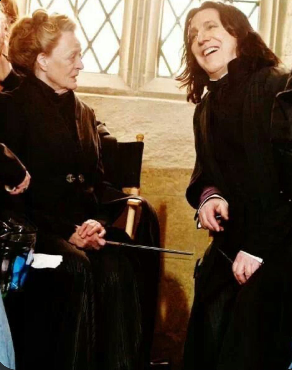 アラン・リックマンとマギー・スミス直筆サイン入り超大型写真…