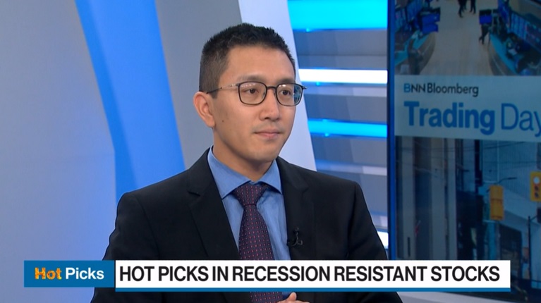 Yesterday <a href="/ErnestWongBWM/">Ernest Wong</a> joined BNN Bloomberg to talk about recession proof stocks. okt.to/Qwz5dI