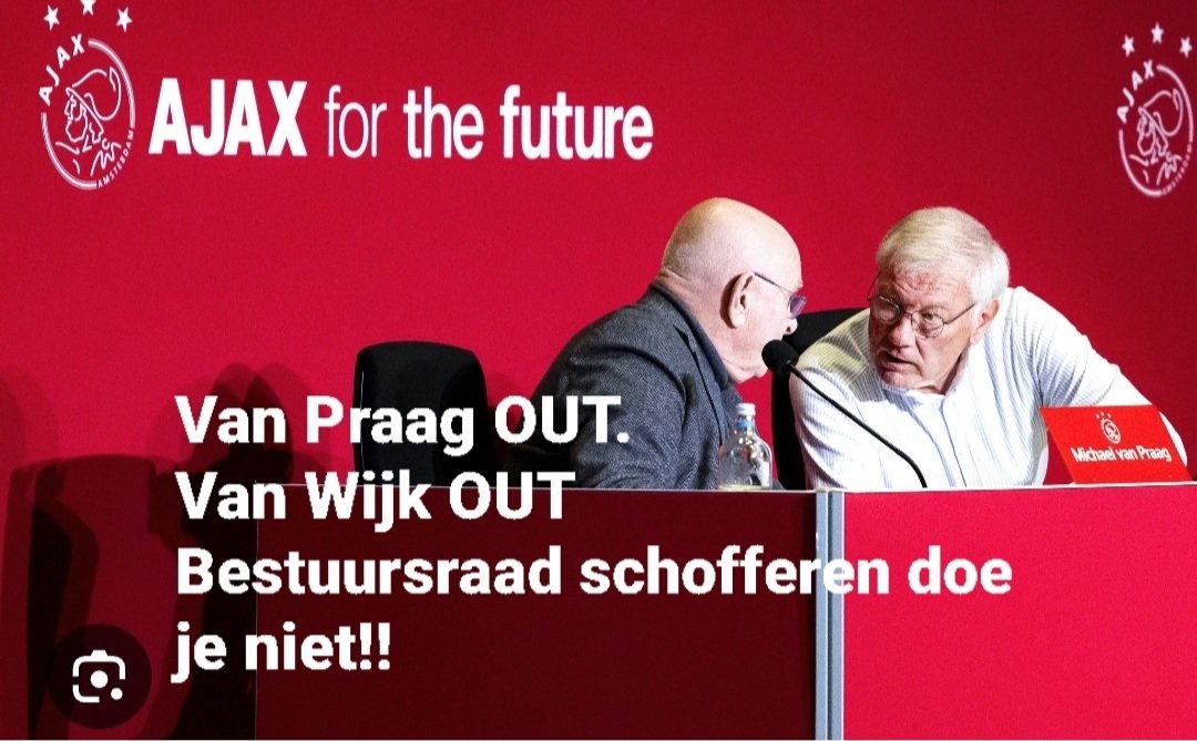 winterstop2024's tweet photo. Sportief en kwa voetbal organisatie gaat het bij @AFCAjax de juiste kant op maar waar blijft het aftreden van #VanPraag en #vanWijk en de nieuwe RVC leden @ErnstBoekhorst @AFCASC ?
Volgens de @telegraaf traineren Van Praag,huidige RVC de snelle komst nieuwe RVC bij #Ajax . https://t.co/ajvueu9eMV