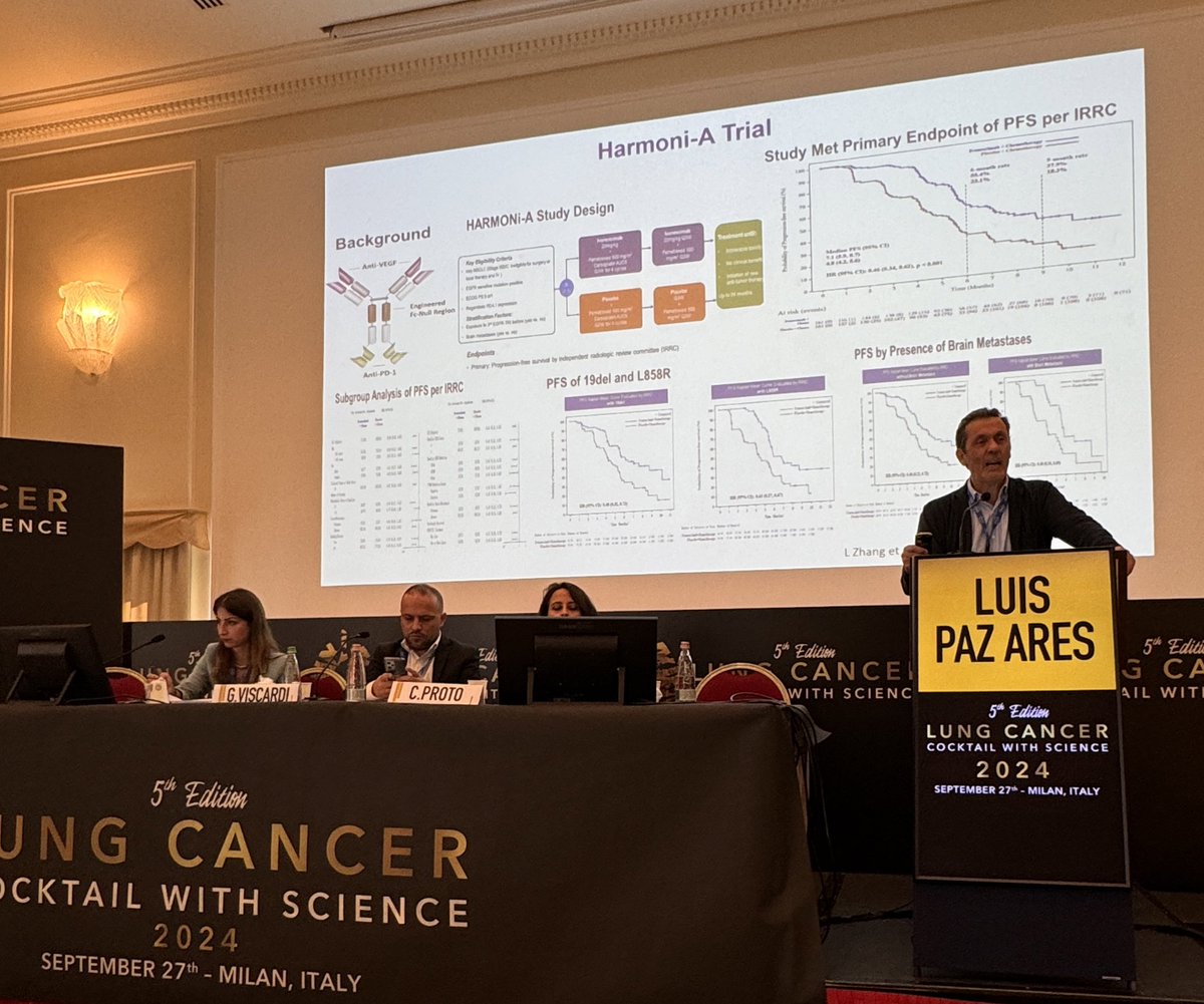 Stephen V Liu, MD (@stephenvliu) on Twitter photo Session on targeted therapy chaired by Drs. <a href="/Ritalepp/">Rita Leporati</a> <a href="/giusvisc/">giuseppe viscardi</a> <a href="/claudia_proto/">Claudia Proto</a> with <a href="/LuisPaz_Ares/">Luis Paz-Ares</a> discussing #EGFR: FLAURA2 vs MARIPOSA - longer PFS but cost of toxicity & infusions. Many prognostic factors, need predictive ones. Ivonescimab - is this the future of IO for EGFR? Session on targeted therapy chaired by Drs. <a href="/Ritalepp/">Rita Leporati</a> <a href="/giusvisc/">giuseppe viscardi</a> <a href="/claudia_proto/">Claudia Proto</a> with <a href="/LuisPaz_Ares/">Luis Paz-Ares</a> discussing #EGFR: FLAURA2 vs MARIPOSA - longer PFS but cost of toxicity & infusions. Many prognostic factors, need predictive ones. Ivonescimab - is this the future of IO for EGFR?