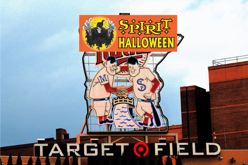 10k_Takes's tweet photo. BREAKING: The Pohlad Ownership Group is planning to use Target Field as a "Spirit Halloween" store in the month of October since there will be no baseball played in the park https://t.co/r3KuhRtGmC