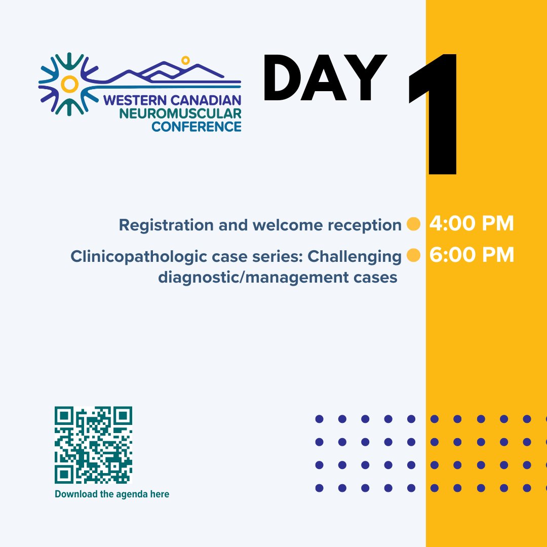 Today is the day!! We wish to extend our warmest welcome to you as we kick off the Western Canadian Neuromuscular Conference 2024 today, September 27, at Hotel Arts! 

We are thrilled to have you join us for what promises to be an inspiring and informative event. See you soon!