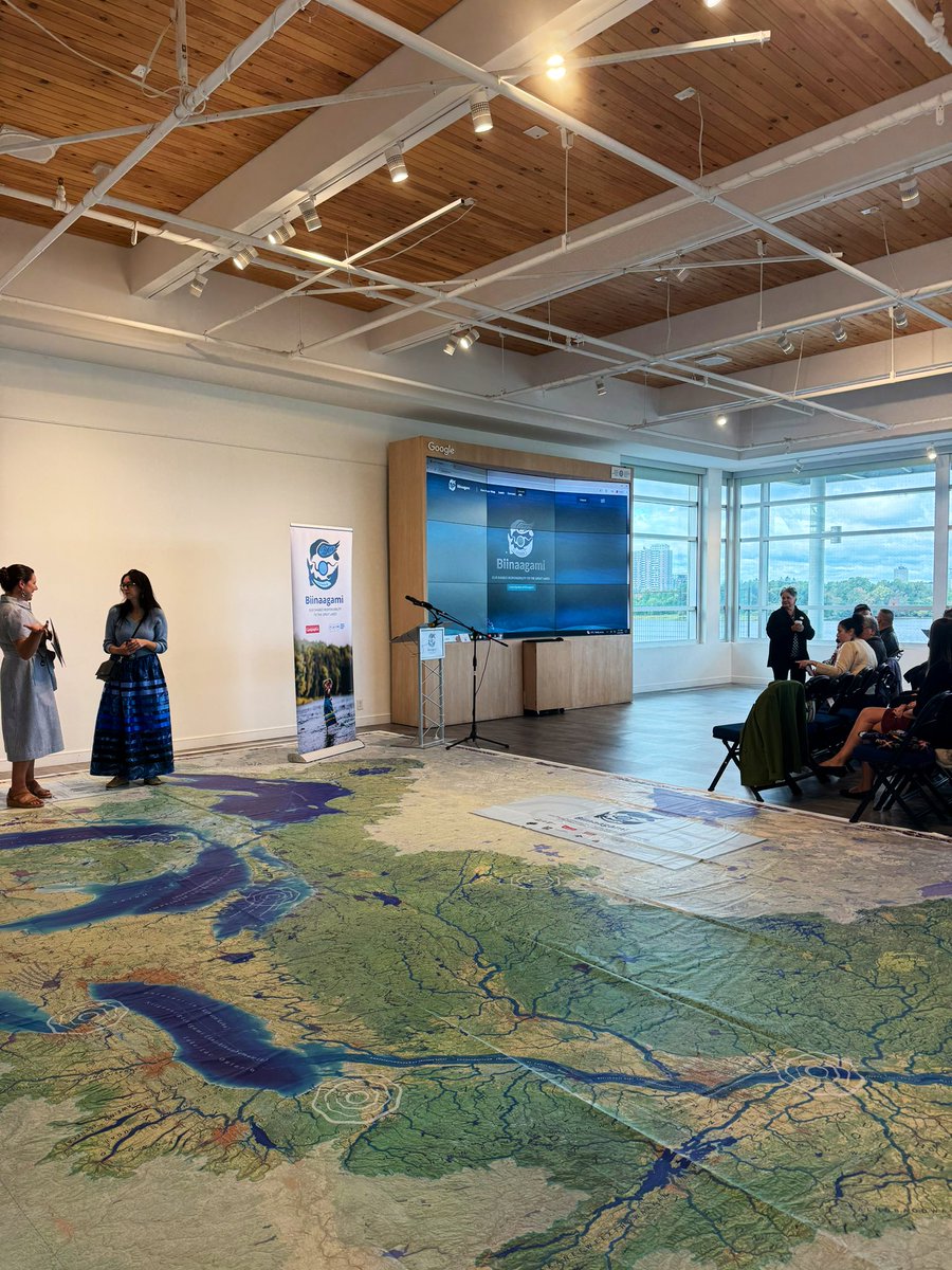 What an exciting week here <a href="/CanGeo/">Canadian Geographic</a> !!

1) Dr <a href="/RobertaBondar/">Dr. Roberta Bondar</a> talk on the power of visual storytelling for wildlife (🐦) protection, and 2) launch of Biinaagami initiative that promotes the use of Indigenous ways-of-knowing (with AR!) for watershed protection in the Great Lakes.