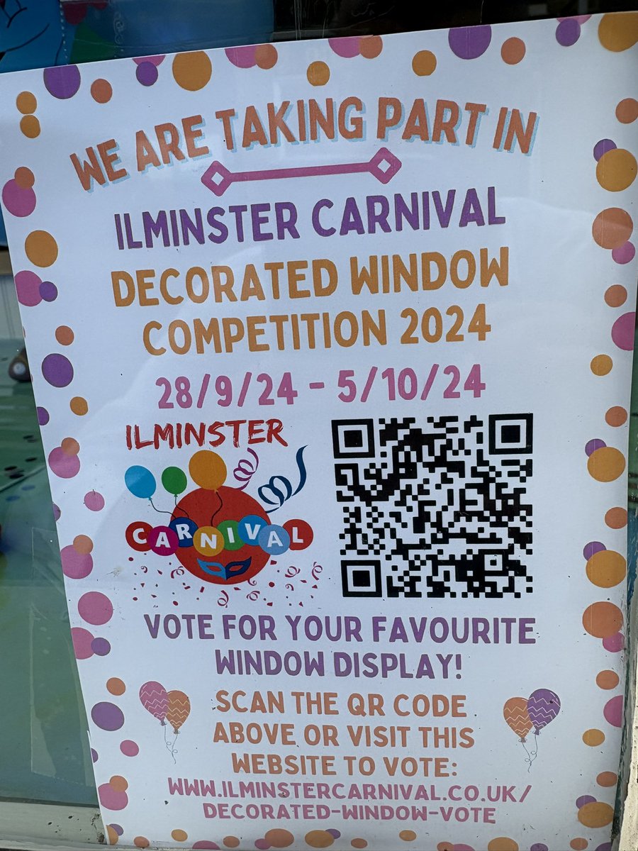 The office window is ready for carnival week. Hope you like it.  Do come and have a look and pop in and tell us what you think.