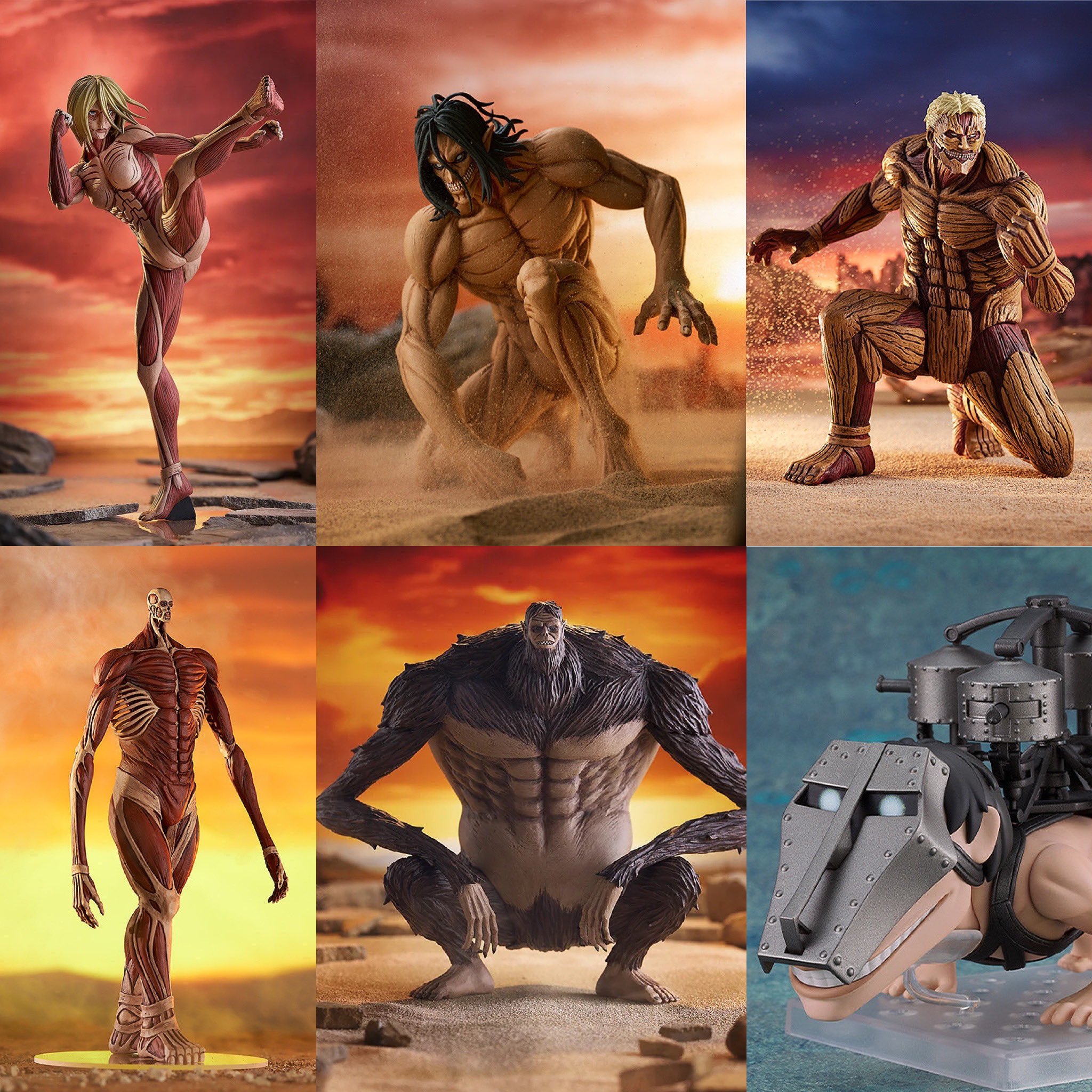 アニ(女型の巨人)&ジーク(獣の巨人) 進撃の巨人POP UP PARADE