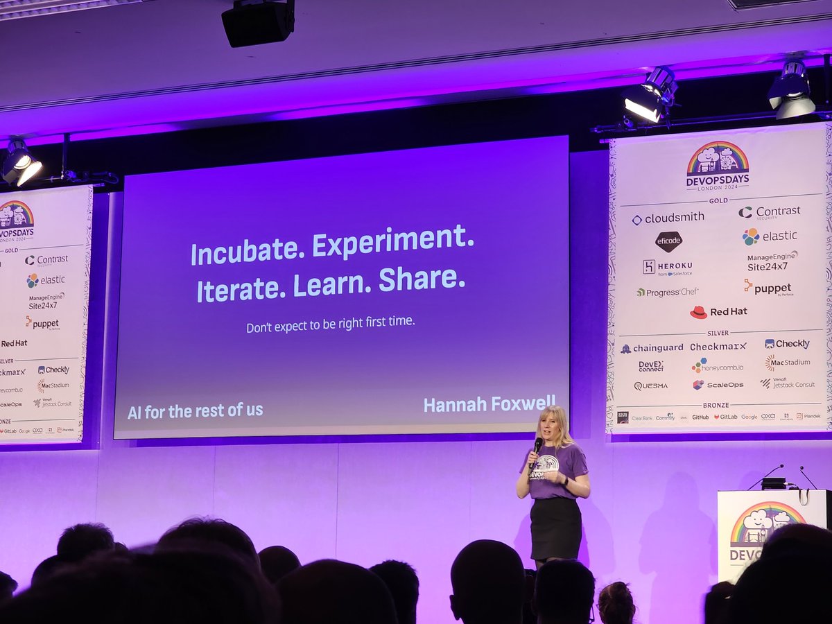 DNSandilands's tweet image. Enjoyed @HannahFoxwell comparison of the start of DevOps and AI at @DevOpsDaysLDN and looking forward to seeing what comes from the @aiforalllive event aifortherestofus.live

#devopsdays