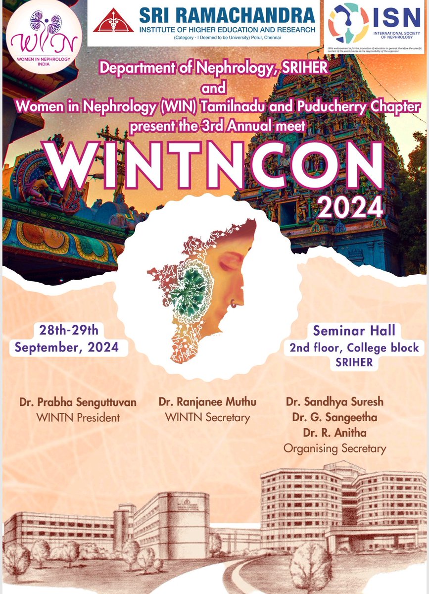 WIN_tamilnadu's tweet photo. We are delighted to invite you all to the WINTNCON 2024 conference @SRIHER_Official Chennai 🎉🎉 
🗓️28th and 29th September 2024 https://t.co/VxP6YfJGE8