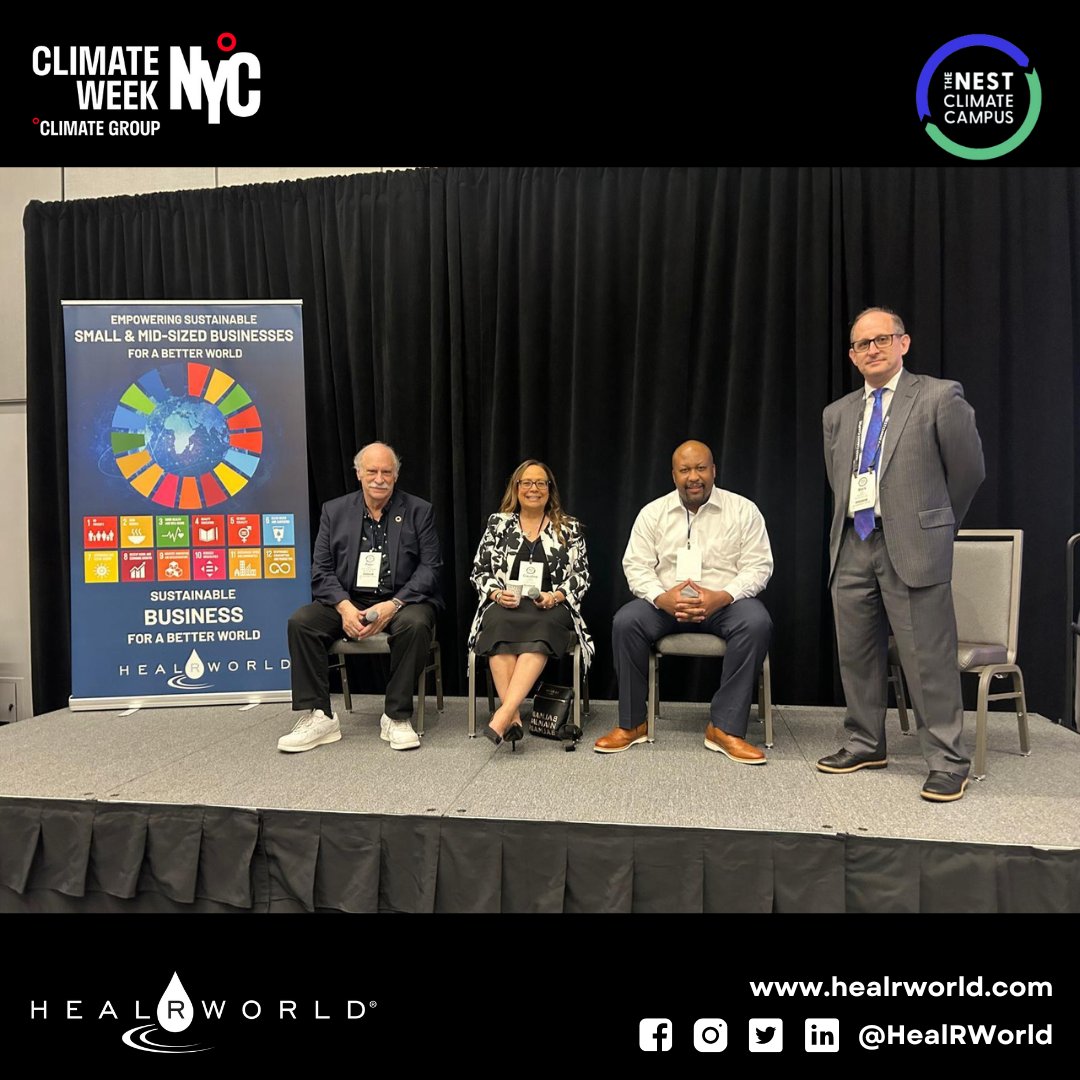 HRW CFO Mark Sloss with David Rixter, Claudine Adams and Peter Fusaro.
.
.
.
.
#HealRWorld #Innovation #ClimateChange #SustainableInvesting #ESG #SDGs #NestClimateCampus #climateweeknyc2024

<a href="/HealRWorld/">HealRWorld</a> <a href="/NestCampus/">The Nest Climate Campus</a> <a href="/HealRWorldCEO/">Michele Bongiovanni</a>