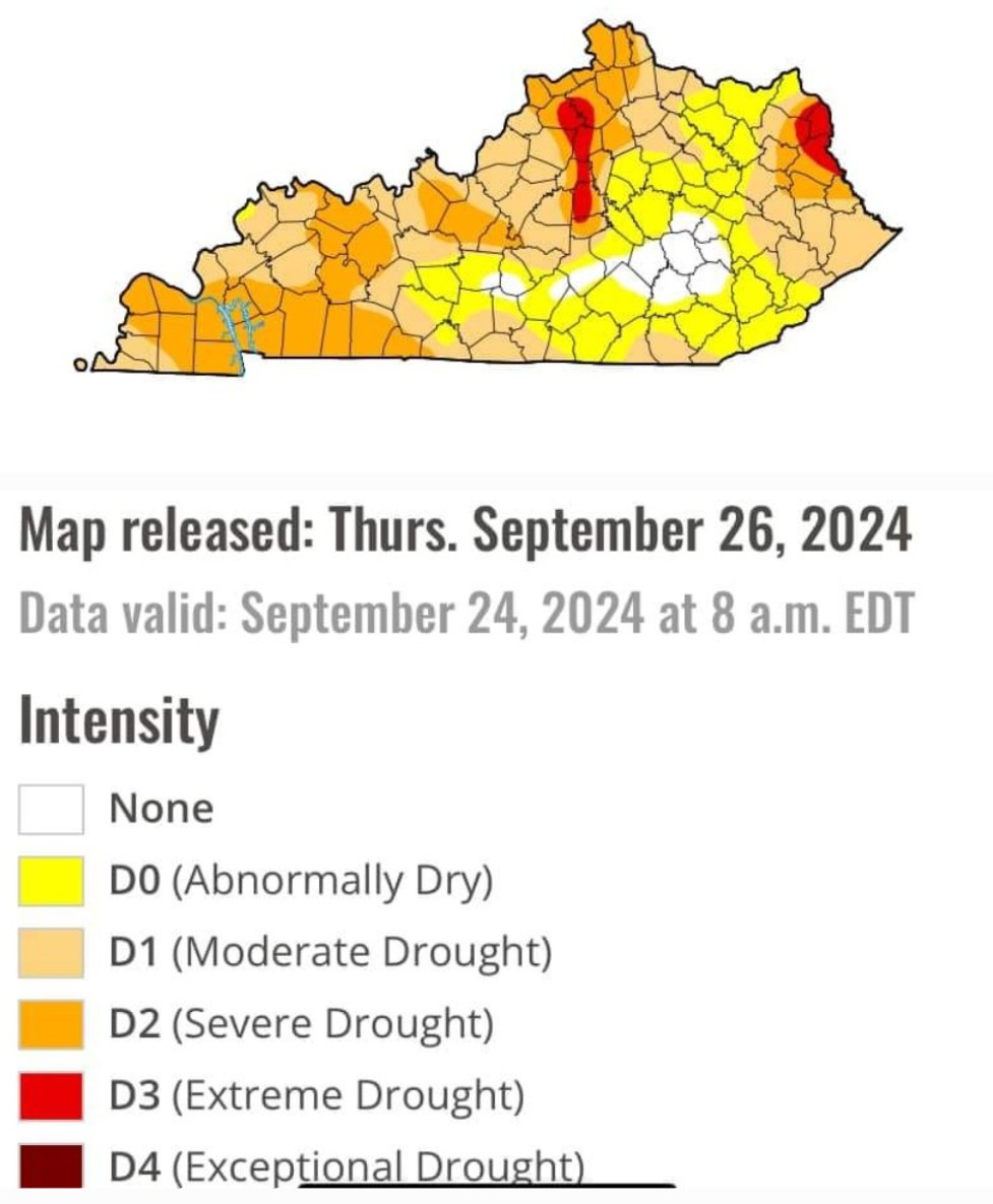 derosajoe51's tweet image. Watch for significant improvement in this map over the next few days. As is common in our #NewNormal, we go from one extreme to the other. Current rainfall since midnight at my PWS is 2.05", barometer is 29.24 in/hg.
#kywx
@Kentuckyweather @wxornotBG @I65WxSils @spann