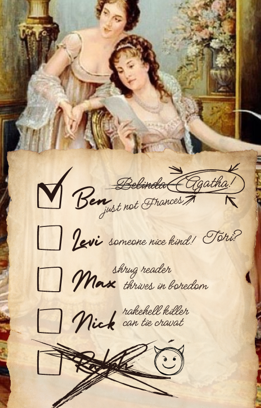 jdruizstories's tweet photo. Emma and Ysabella's matchmaking list for the brothers. #Everards #ToBewitchaBeast https://t.co/9y313hELoN