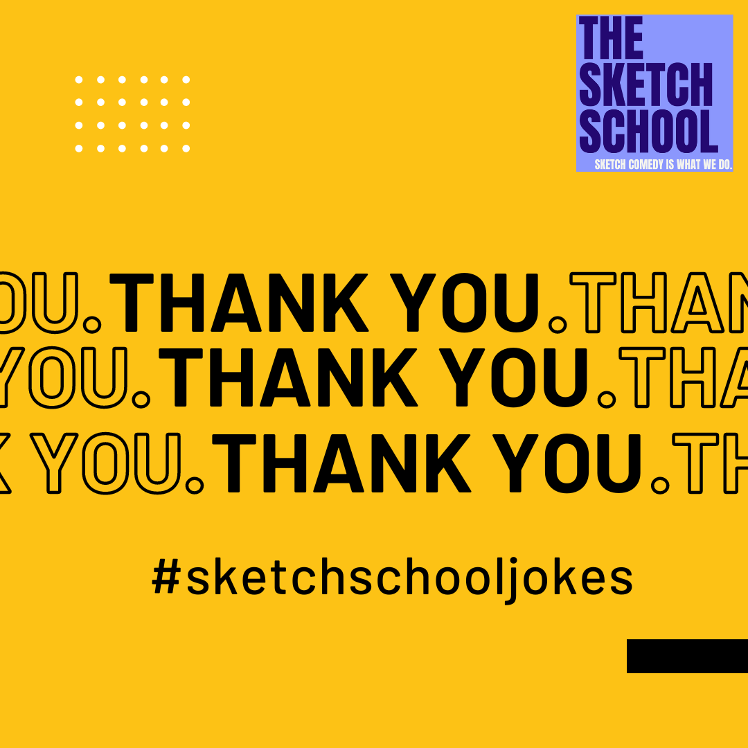 TheSketchSchool's tweet photo. Thank you to all the joke writers who participated in our 30 Day Joke Challenge, and to @AtulsMonologue for his #sketchschooljokes leadership! https://t.co/kzDDnh0Ah3
