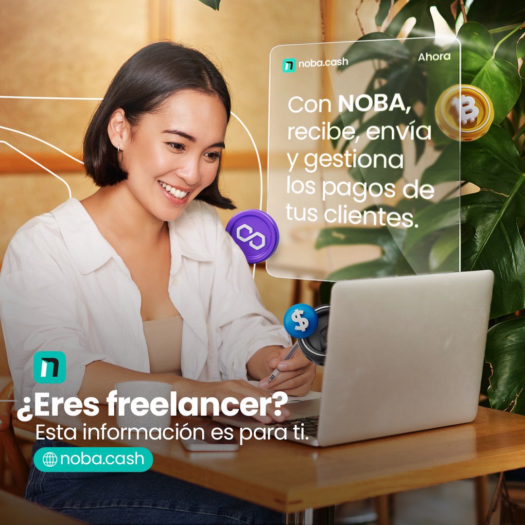 helloNobaCash's tweet photo. La solución financiera ideal para tu
empresa 💪🏼💵 Con NOBA, olvídate de las complicaciones para gestionar tus pagos💻🚨

#FinanzasFreelancers #GestiónDePagos #FreelancerLife https://t.co/JMIiDW8ZPS