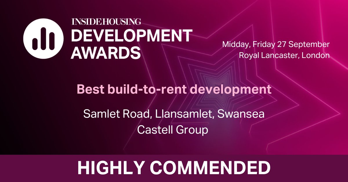 Inside Housing Development Awards (@ihdevelopment) on Twitter photo Judges wanted to highly commend Samlet Road for ‘best build-to-rent development’ - congratulations <a href="/Castell_Group/">CastellGroup</a> ⭐ #highlycommended #IHDA2024 Judges wanted to highly commend Samlet Road for ‘best build-to-rent development’ - congratulations <a href="/Castell_Group/">CastellGroup</a> ⭐ #highlycommended #IHDA2024