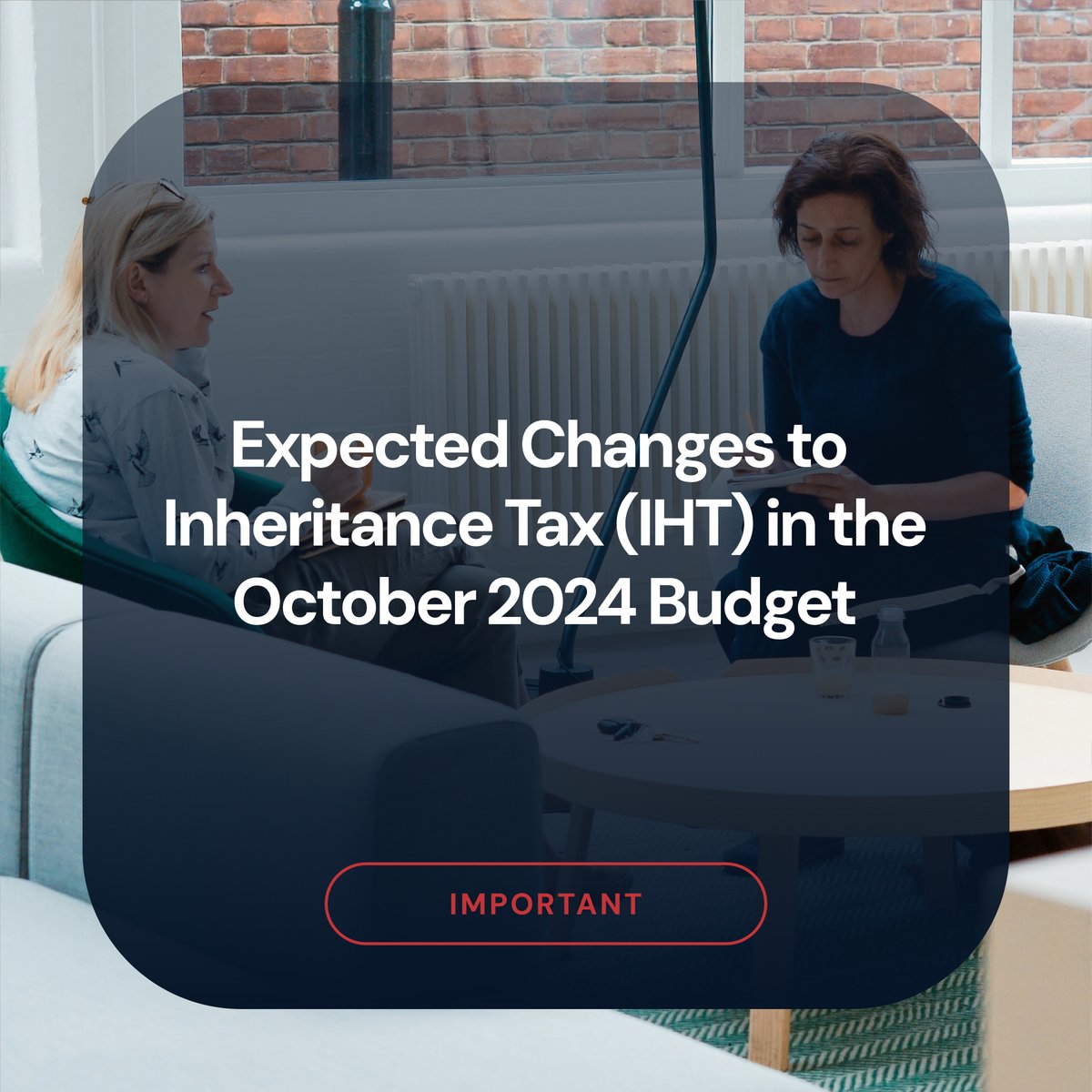 The expected changes to Inheritance Tax (IHT) in the October 2024 Budget could potentially involve closing several loopholes that currently help reduce tax liabilities.

Don’t hesitate to reach out:
• Alison.ward@ascendis.co.uk