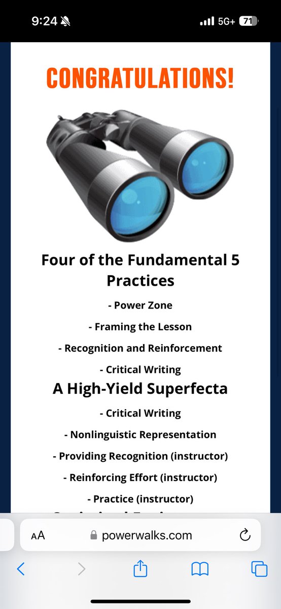 First High-Yield Superfecta that I have seen this year! Congratulations to Super 6th Grade Teacher, Ms. Loya!!!