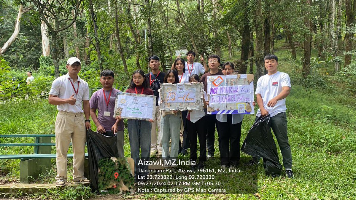 nss_puc's tweet photo. Mass cleaning of Orchid garden by NSS volunteers @PachhungaColl 
#SwacchataHiSeva2024 #MYBharat @nss_rdguwahati @_NSSIndia https://t.co/imgh800AWv