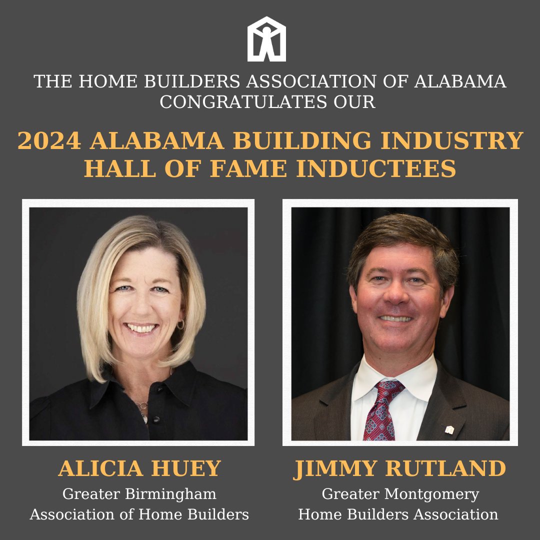 Our very own Jimmy Rutland, President of Lowder New Homes, is a 2024 Alabama Building Industry Hall of Fame Inductee! He is so deserving of this honor, and we are proud to have him as our leader. Congratulations, Jimmy! 👏