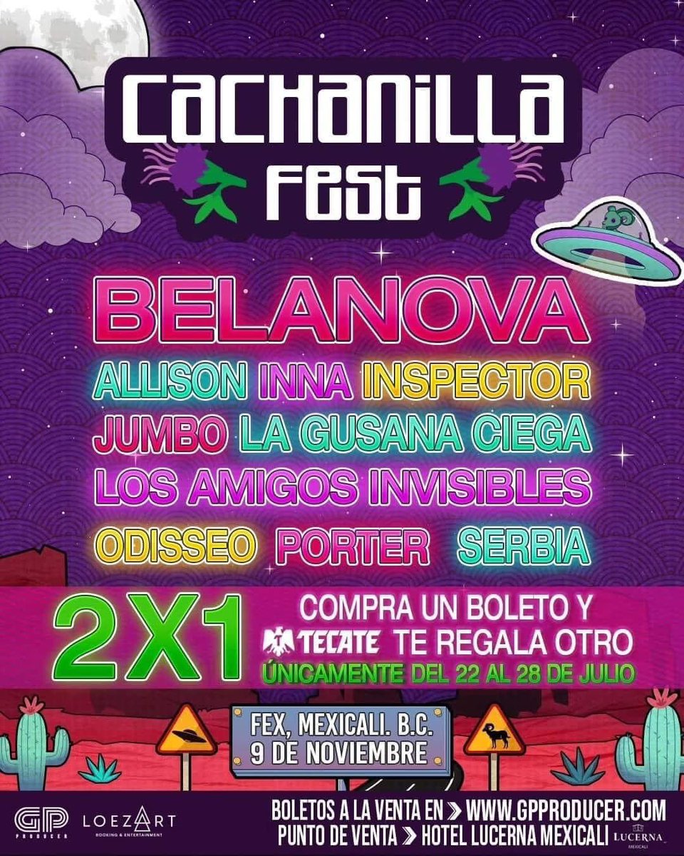 E_Melendez13's tweet photo. Y porque no está bien, porque no se mismo día tienen otro festival, organizada por #GPProducer
El #CachanillaFest, y ir será llevado a cabo en Baja California, y ambos festivales tienen a los mismos artistas… https://t.co/6vrEB7ZWZ2