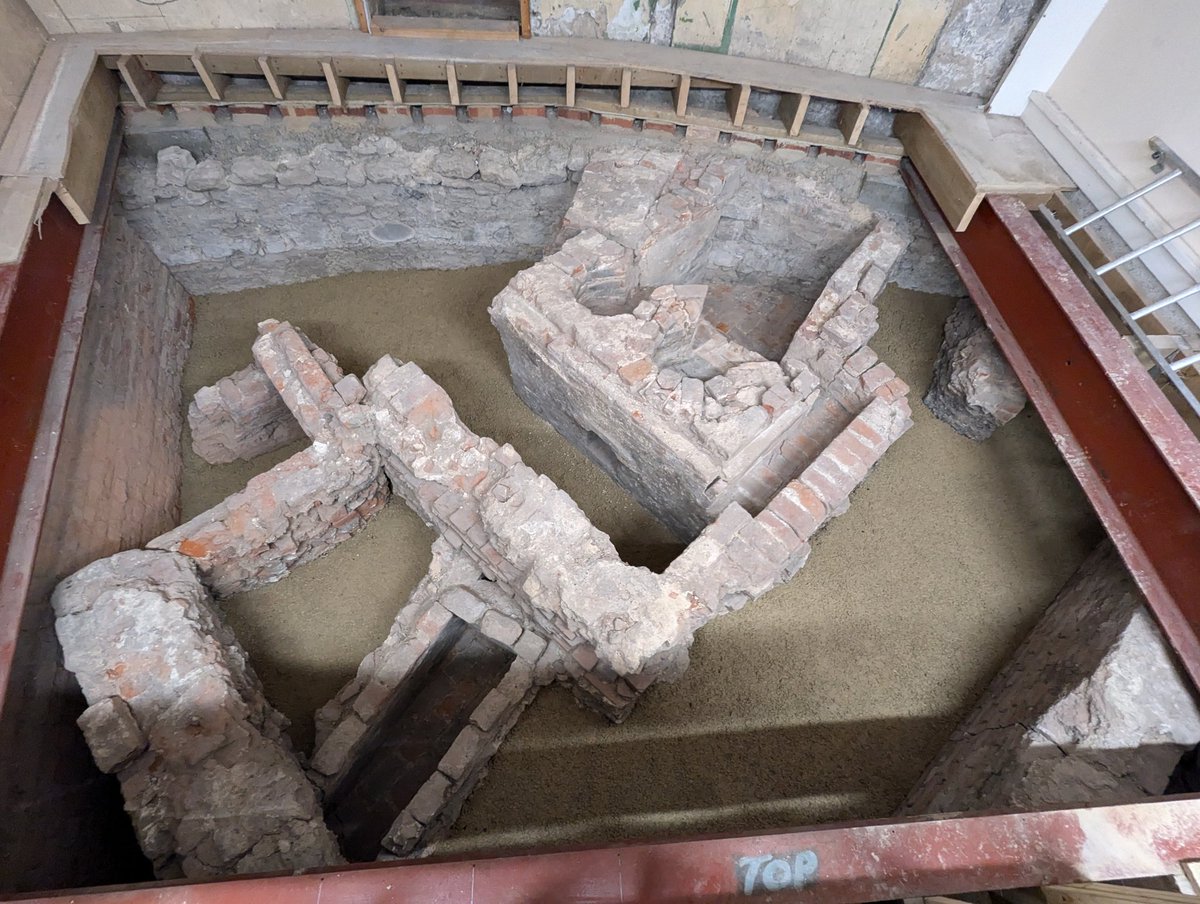 It's a big day! 48 years after being excavated below footing level and partially demolished, we have now stabilised the exceptional assaying forge of the Tudor <a href="/RoyalMintUK/">The Royal Mint</a> at the <a href="/TowerOfLondon/">The Tower of London</a>!