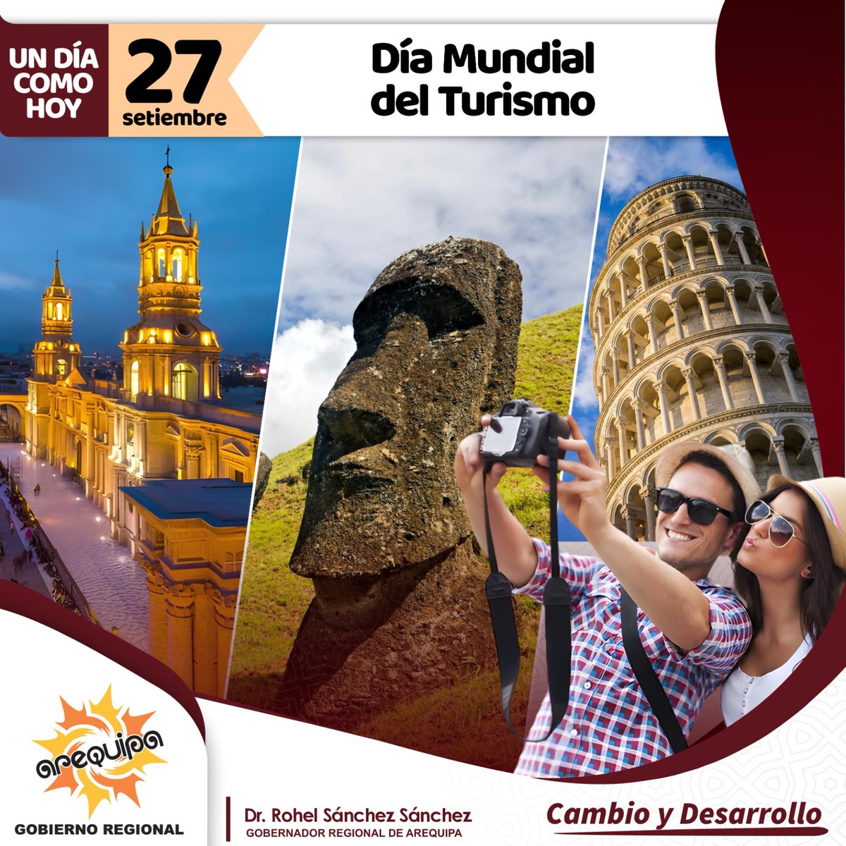 #27DeSetiembre:  Hoy celebramos el "Día Mundial del Turismo".📷📷