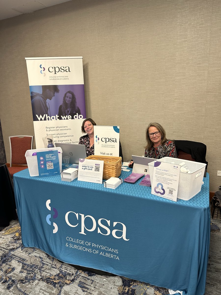 CPSA_CA's tweet image. We are thrilled to be at this year’s @aacmgroup conference to talk about competency in clinics. We look forward to connecting with clinic managers on how they can support physicians in providing safe patient care. If you’re at the conference today, come say hello! #AACM #ABHealth
