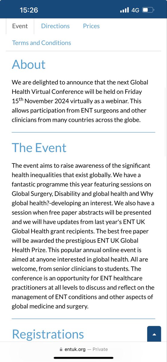 ENT UK Global Health (@entukglobal) on Twitter photo We are delighted to announce the next Global Health conference will take place on the 15th of November! <a href="/ENT_UK/">ENT UK</a> <a href="/SFO_ENTUK/">SFO-UK</a> <a href="/ENT_AudsNews/">ENT & Audiology News</a> <a href="/socialmediaAOT/">AOT</a> <a href="/ENTUKGlobal/">ENT UK Global Health</a>
Register using this link entuk.org/events/267/glo… We are delighted to announce the next Global Health conference will take place on the 15th of November! <a href="/ENT_UK/">ENT UK</a> <a href="/SFO_ENTUK/">SFO-UK</a> <a href="/ENT_AudsNews/">ENT & Audiology News</a> <a href="/socialmediaAOT/">AOT</a> <a href="/ENTUKGlobal/">ENT UK Global Health</a>
Register using this link entuk.org/events/267/glo…