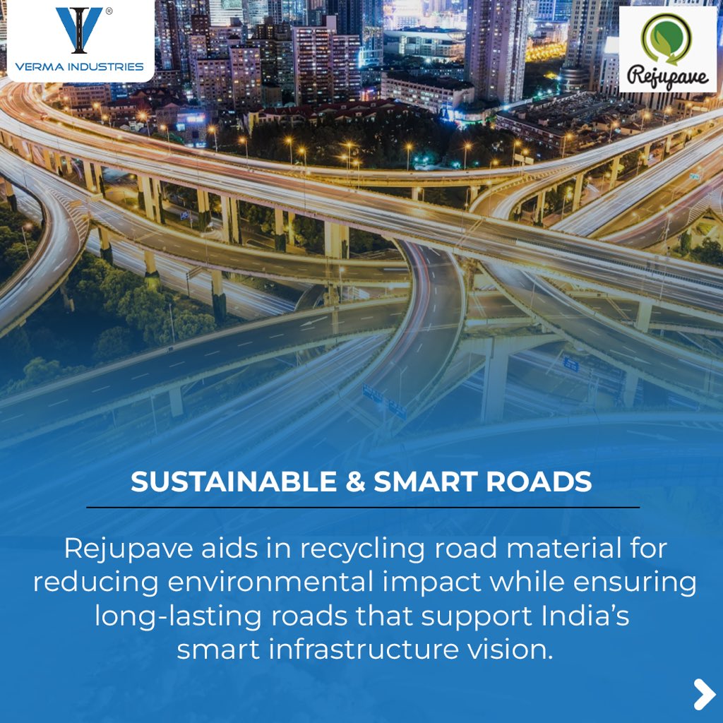 VermaIndustrie1's tweet photo. Building India's Future with Rejupave: 

Transforming road construction through innovation, sustainability, and durability for India's smart infrastructure vision.

Discover more :
📲 8287298519, 9315552446 | https://t.co/3QB6N4E1m9  
#RoadSafety #vermaindustries
#rejupave https://t.co/2LykQe58NM