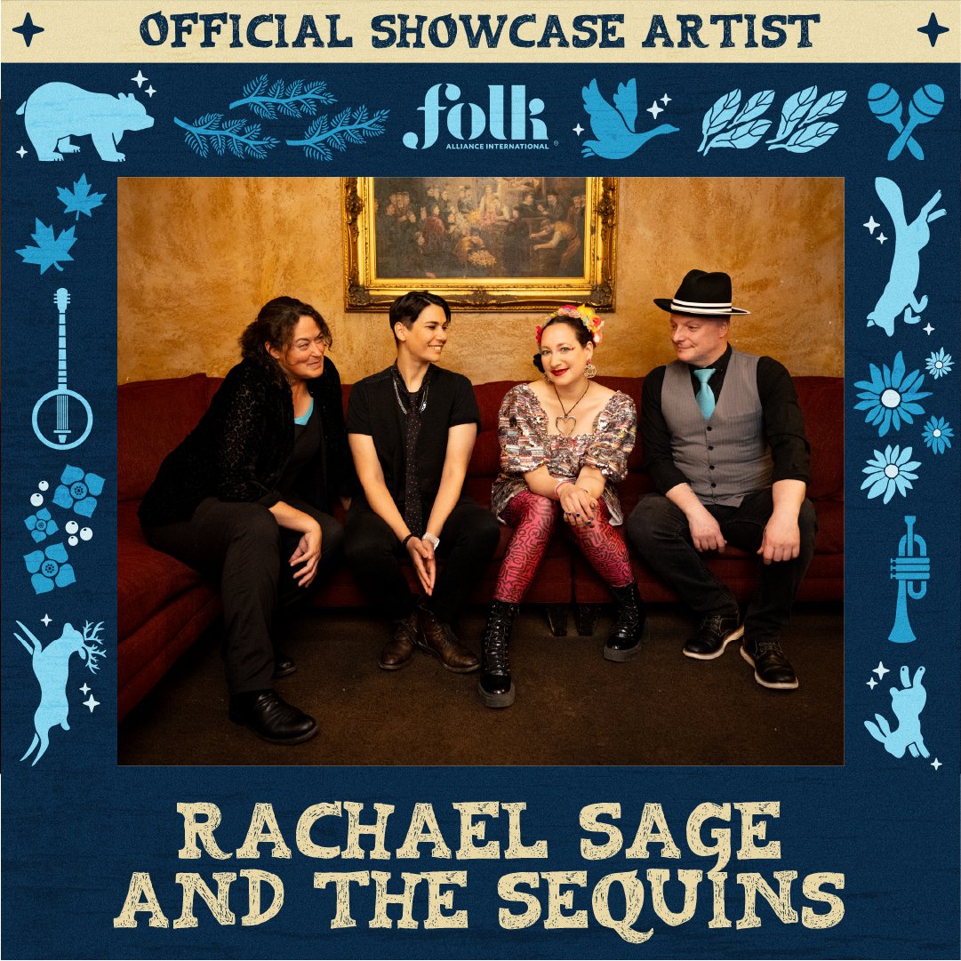 Rachael Sage (@rachaelsage) on Twitter photo I'm so excited that "Rachael Sage & The Sequins" is an official artist for <a href="/folkalliance/">Folk Alliance</a> 2025 in Montreal! We can't wait to see you there! I'm so excited that "Rachael Sage & The Sequins" is an official artist for <a href="/folkalliance/">Folk Alliance</a> 2025 in Montreal! We can't wait to see you there!