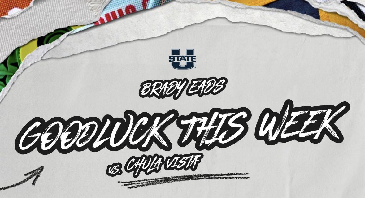 Brady Eads (@brady_eads) on Twitter photo Appreciate Utah State showing game day love. @Sat_USU @Coach_MacUSU <a href="/goodwin_kevin14/">Kevin Deon Goodwin</a> <a href="/davewiemers/">Dave Wiemers</a> Appreciate Utah State showing game day love. @Sat_USU @Coach_MacUSU <a href="/goodwin_kevin14/">Kevin Deon Goodwin</a> <a href="/davewiemers/">Dave Wiemers</a>