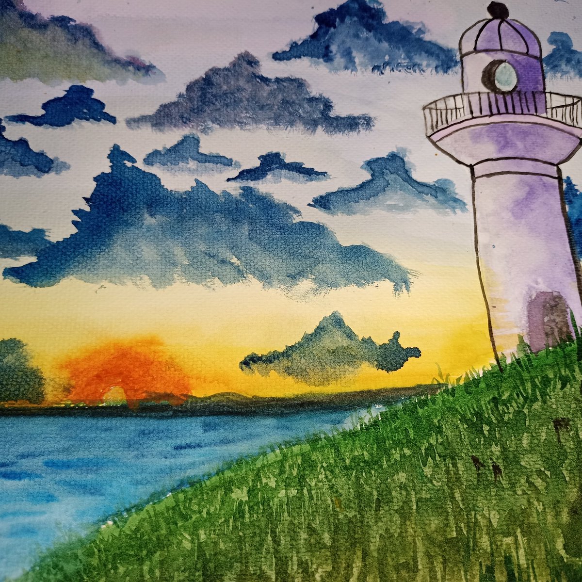not bad ig?? first time ko lang magtry ng watercolor😭